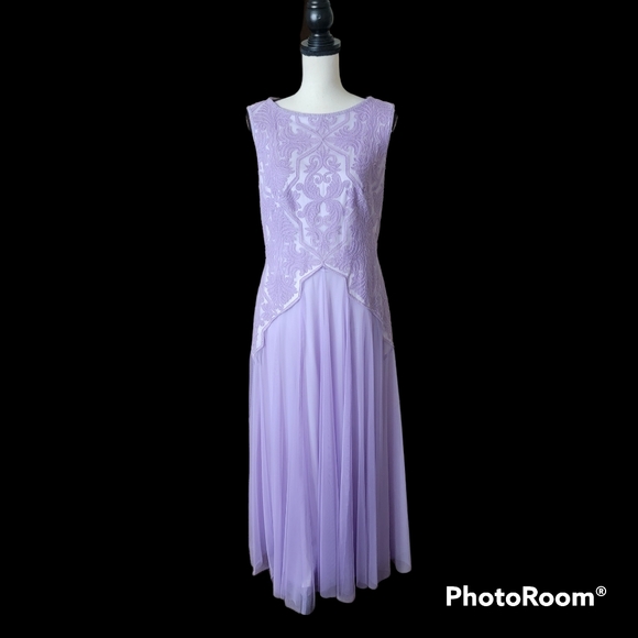 Tadashi Shoji -Lavender/ Lilac Gown. Size 10. - Picture 1 of 11
